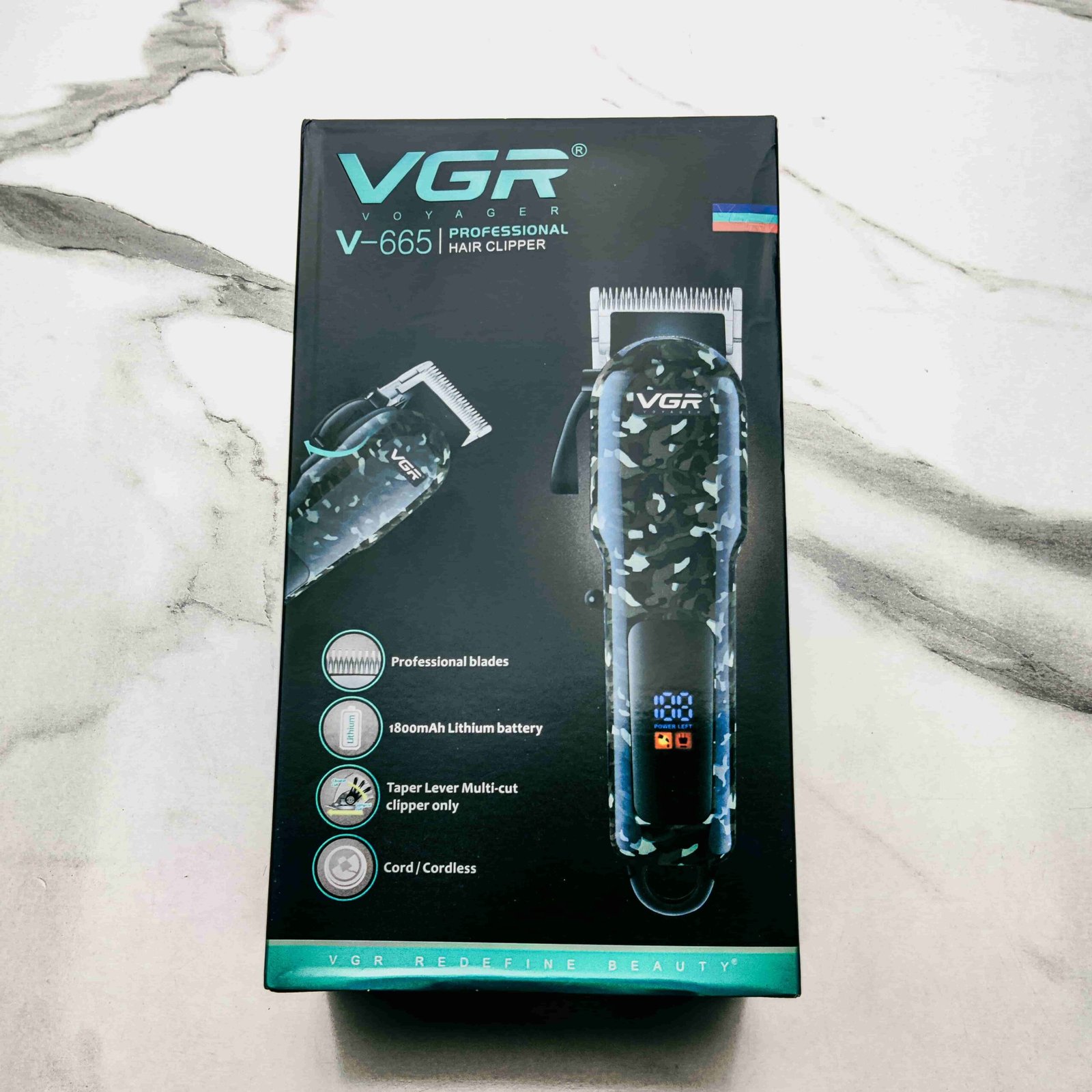IMG_20251024_142249 VGR V-665 Professional Hair Clipper – 1800mAh, Type-C Fast Charging, LED Display, Skin-Safe Blades | Glamole - Image 1