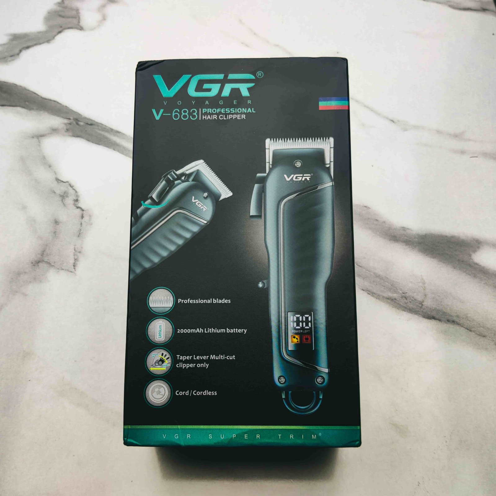 IMG_20251024_161147 VGR V-683 Professional Hair Clipper – 200 Min Runtime, LED Display, Corded & Cordless, Quick Charge | Glamole - Image 1