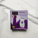 Kemei KM-280R Rechargeable Hair Removal Shaver for Women – Double Razor, Sensitive Skin Safe | Glamole